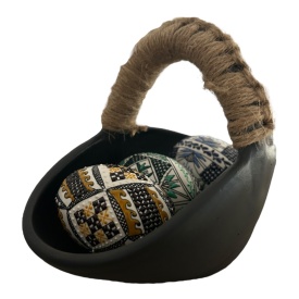 Cosulet ceramic cu oua de Paste - Img 3