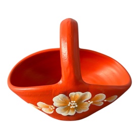 Cosulet rosu din ceramica - Img 3