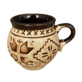 Set 6 cani din ceramica traditionala, 180 ml, pentru ceai, apa sau vin - Img 3