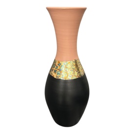 Vaza luxury, moderna, silueta cu foita de aur - Img 1