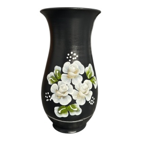 Vaza ceramica pentru flori, pictata manual, autentica - Img 2