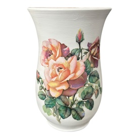 Vaza din ceramica pentru buchet de trandafiri - Img 1