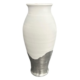 Vaza ceramica, luxury, foita de argint - Img 2