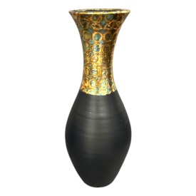 Vaza luxury, moderna, silueta cu foita de aur - Img 2