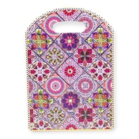 Suport din ceramica, forma tocator, pentru oala fierbinte sau decorativ, mozaic, contemporan, 17 x 24 cm - Img 2