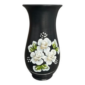 Vaza ceramica pentru flori, pictata manual, autentica - Img 3