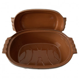 Vas roman mare glazurat pentru cuptor,6 litri - Img 2