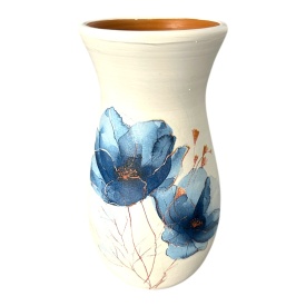 Vaza alba cu maci - Img 1