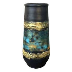 Vaza moderna din ceramica neagra - Img 2