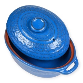 Vas din ceramică smălțuită pentru cuptor – ideal pentru sarmale și tocănițe - Img 1