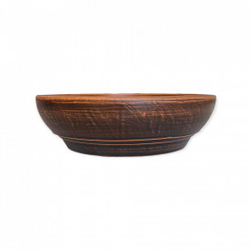 Castron mare,maro, ceramica, pictat manual, maci - Img 2