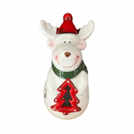 Figurina din ceramica, ren, 11cm - Img 2