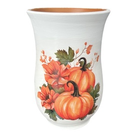 Vaza decorativa, model dovleac - Img 2