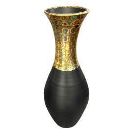 Vaza luxury, moderna, silueta cu foita de aur - Img 3